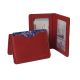 Шкіряна червона обкладинка для id паспорта та автодокументів від GS