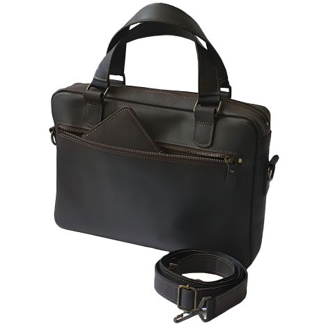 Коричневая кожаная сумка GS формат А4 Коричневая кожаная сумка GS формат А4