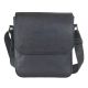 Мужская кожаная сумка через плечо GS 23*20*7 см флотар черная