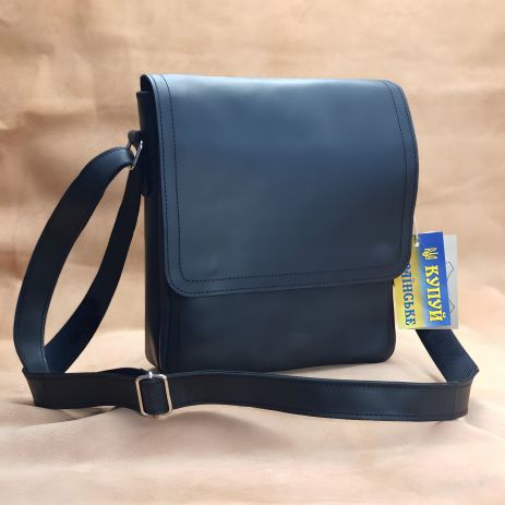 Мужская сумка GS черная 28*24*7 см вместительная Мужская сумка GS черная 28*24*7 см вместительная