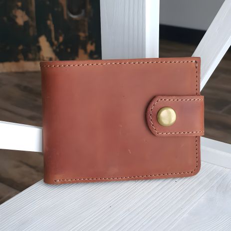 Чоловічий шкіряний портмоне гаманець GS коньячний Чоловічий шкіряний портмоне гаманець GS коньячний