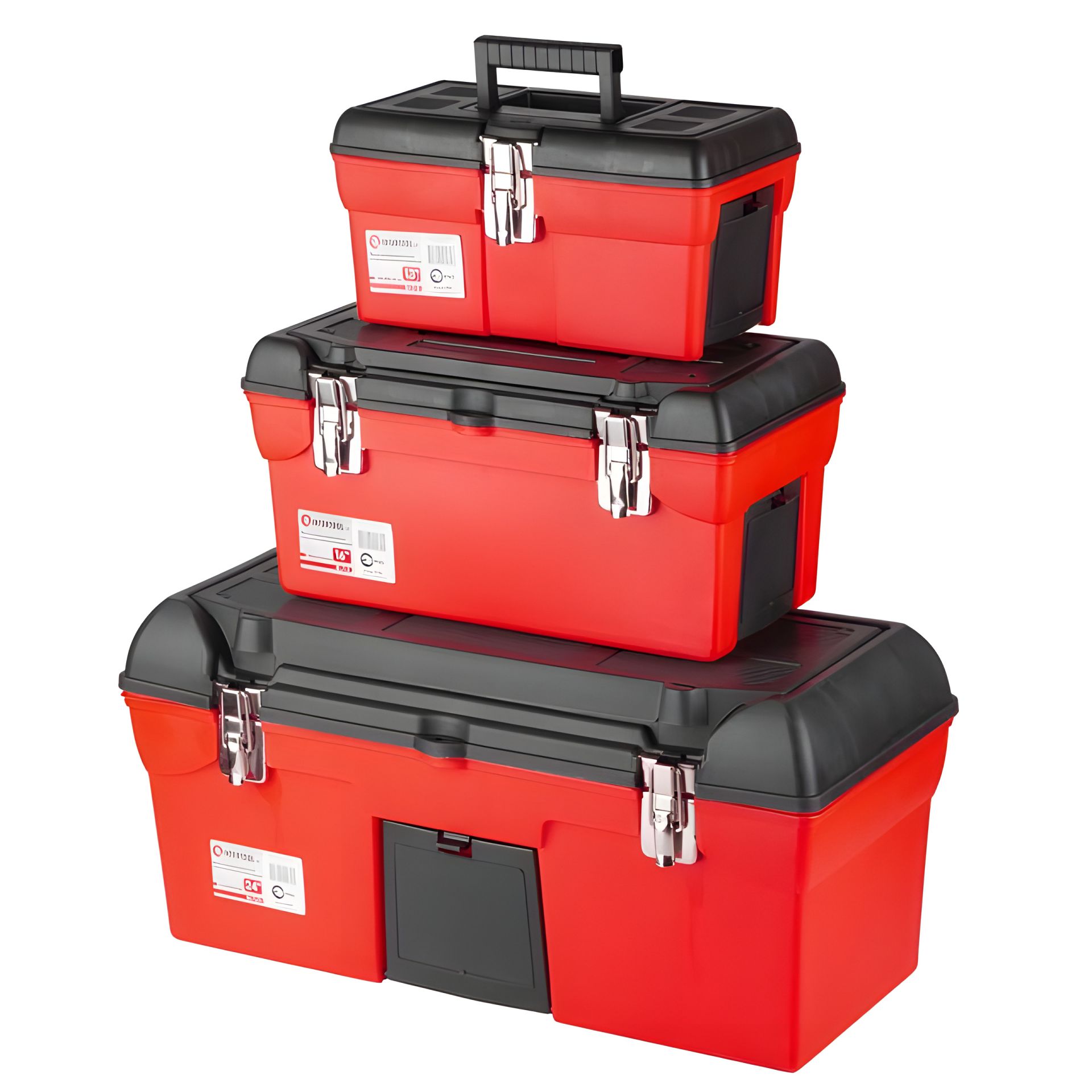 Набор ящиков для инструментов с металлическими замками, 3 шт., INTERTOOL BX-0007 Набор ящиков для инструментов с металлическими замками, 3 шт., INTERTOOL BX-0007