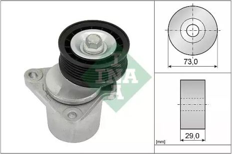 Натягувач ременя генератора Transit 2.3i 06-/Mondeo, INA (534012820)