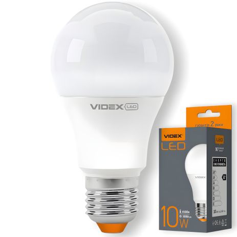 Лампа світлодіодна VIDEX A60e 10W E27 4100K (VL-A60e-10274)