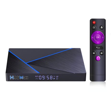 Смарт ТВ приставка H96 Max V56 RK3566 8Gb + 64Gb Android 12 TV Box Wi Fi 5 ГГц Смарт ТВ приставка H96 Max V56 RK3566 8Gb + 64Gb Android 12 TV Box Wi Fi 5 ГГц