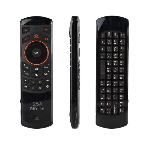 Пульт RII MINI I25A Air mouse USB 2.4G (гіроскоп + мікрофон + клавіатура)