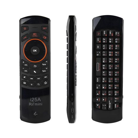 Пульт дистанційного керування RII MINI I25A Air mouse USB 2.4G з гіроскопом, мікрофоном і клавіатурою Пульт дистанційного керування RII MINI I25A Air mouse USB 2.4G з гіроскопом, мікрофоном і клавіатурою