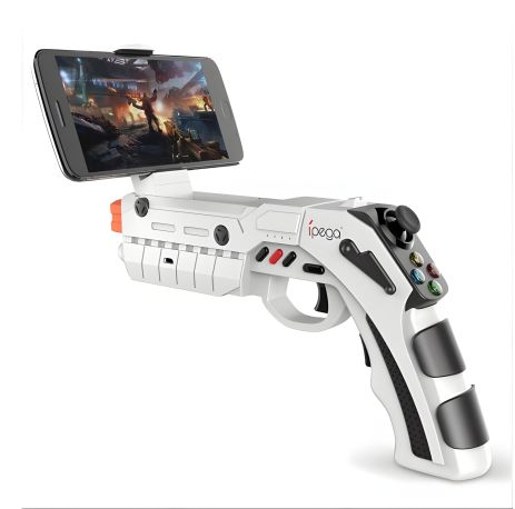 iPega PG-9082 безпровідний геймпад Bluetooth Android/iOS White (AR GUN PG-9082) iPega PG-9082 безпровідний геймпад Bluetooth Android/iOS White (AR GUN PG-9082)