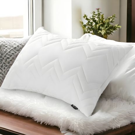 Подушка NORDIC COMFORT+ IDEIA 50х70 см з блискавкою біла (8-34694*001)