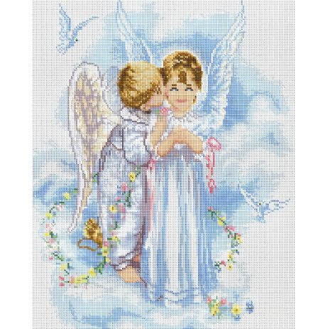 Мозаїка алмазна Діти янголята 40х50 см ColorArt SP010