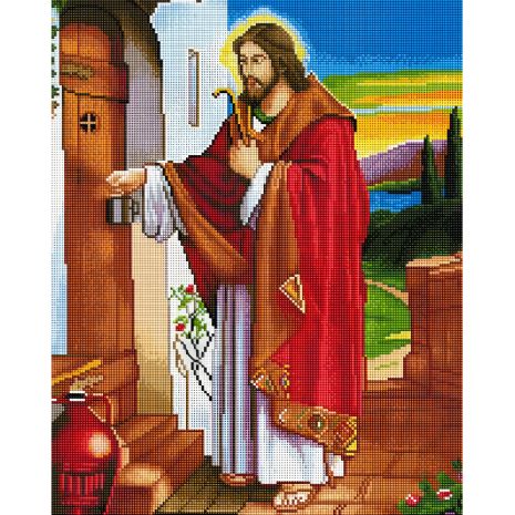 Алмазна мозаїка "Ікона Ісус стукає у двері" 40х50 см ColorArt SP009 Алмазна мозаїка "Ікона Ісус стукає у двері" 40х50 см ColorArt SP009