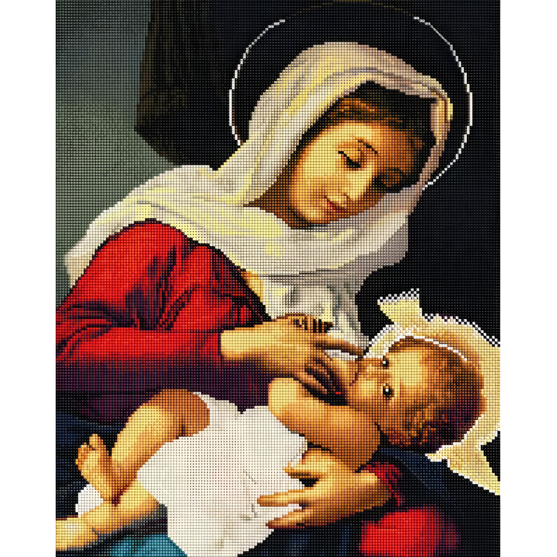 Мозаїка алмазна "Ікона Годувальниця" 40х50 см ColorArt SP008 Мозаїка алмазна "Ікона Годувальниця" 40х50 см ColorArt SP008