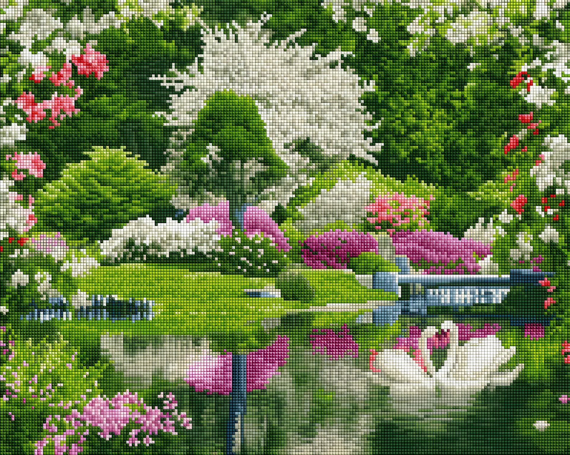 Алмазная мозаика "Волшебная весна" 40х50 см, ColorArt SP020 Алмазная мозаика "Волшебная весна" 40х50 см, ColorArt SP020