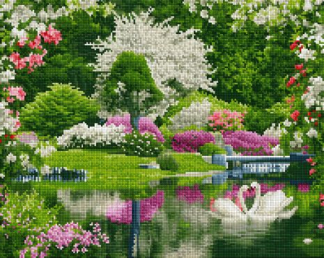 Алмазная мозаика "Волшебная весна" 40х50 см, ColorArt SP020