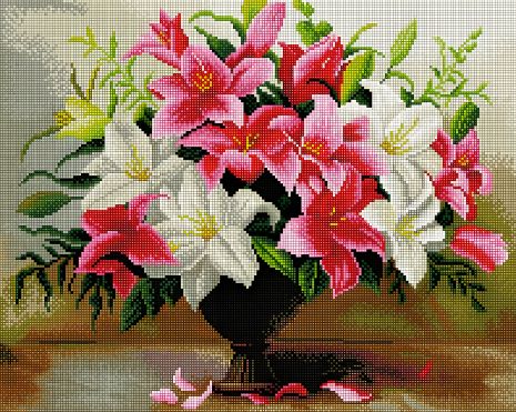 Алмазна мозаїка ColorArt Лілії 40х50 см SP021 Алмазна мозаїка ColorArt Лілії 40х50 см SP021