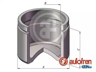 Поршень переднего суппорта Audi A4/A6/A8/BMW 5 E39/Mondeo IV/S-Max/Vectra C 60x55,55, AUTOFREN (D025