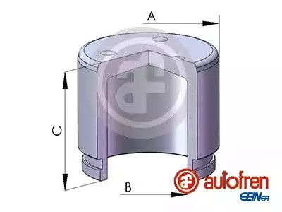 Поршень переднего суппорта C-Crosser/4007/Galant V/Lancer VII/VIII/ Pagero Sport 43x45, AUTOFREN (D0