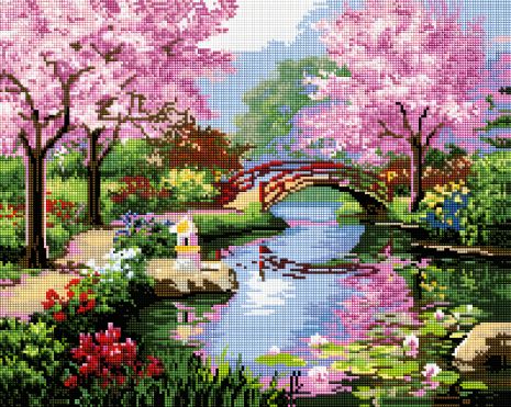 Алмазная мозаика Цветной пейзаж 40х50 см ColorArt SP023