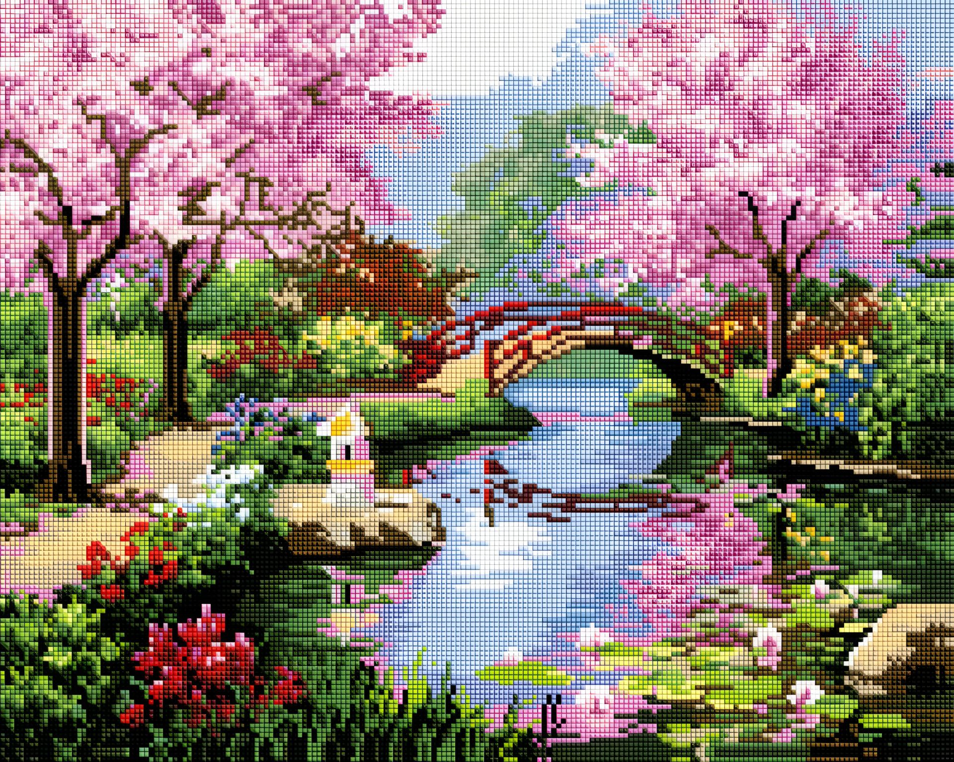 Алмазная мозаика Цветной пейзаж 40х50 см ColorArt SP023 Алмазная мозаика Цветной пейзаж 40х50 см ColorArt SP023