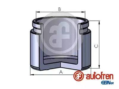 Поршень переднего суппорта (Akebono 60x48) Qashqai 07-, X-Trail 07-13/Isuzu D-max 02-, Trooper 83-98