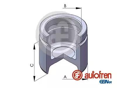 Поршень переднего суппорта Ford Escort 80-90, Fiesta 89-02, Sierra 87-93 / Fiat Doblo 01-, Palio 96-