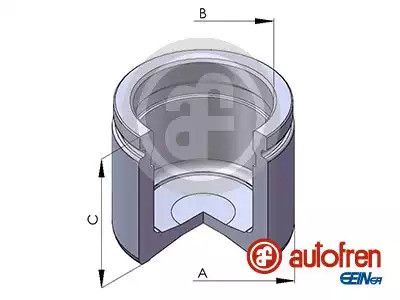 Поршень переднього супорта BMW 3 (E46), X3 (E83) / Peugeot 605 / Volvo S70, V70 (Ate 57x53), AUTOFRE