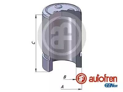 Поршень гальмівного супорта TOYOTA HILUX VI, RAV 4 II, YARIS VERSO 1.3-2.4D 08.97-11.05, AUTOFREN (D