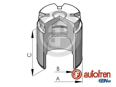 Поршень гальмівного супорта Audi, Fiat, Lancia, Mitsubishi, Renault, Seat, VW, AUTOFREN (D02578)