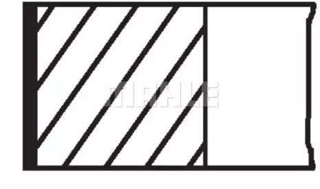 Кільце поршневе RENAULT 81,00 1,7i F2N/F3N , MAHLE (02182N0)