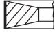 Кільця поршневі FORD 93,67 2,5D/TD Transit , MAHLE/KNECHT (01482N0)