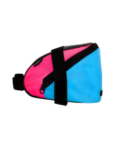 Велосумка під сідло Surikat модель Bike Bag L, колір блакитно-рожевий