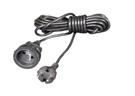 Одномісний подовжувач MASTERTOOL У6-002 ПВС 2х0.75 мм² 5 м 1.6 кВт 94-0011