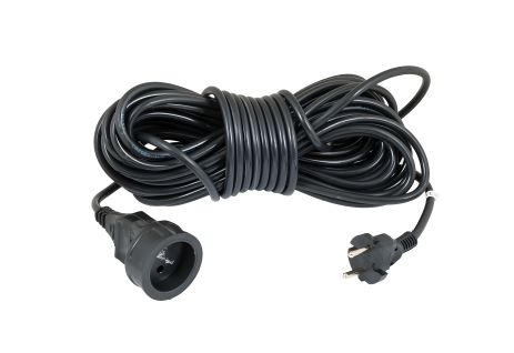 Одномерный удлинитель У6-002 ПВС 2х1.0 мм² 15 м 2.2 кВт MASTERTOOL 94-0017