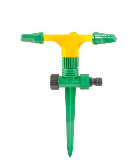 Вращающийся ороситель для полива 3-х рожковый, 12 м, MASTERTOOL 92-9322