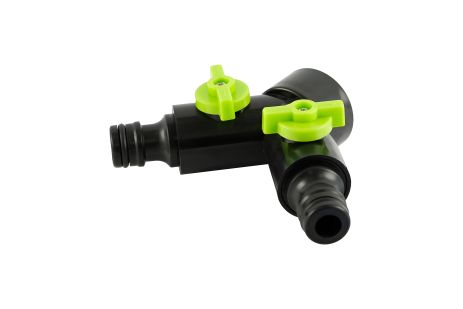 Y-Type распределитель двухканальный с вентилями 1/2" - 3/4" ВР MASTERTOOL 92-9327 Y-Type распределитель двухканальный с вентилями 1/2" - 3/4" ВР MASTERTOOL 92-9327