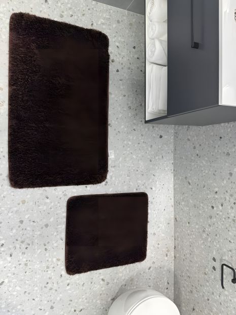 Набір ванних килимків Pirlanta 100*60 +50*60 см, 01297 Brown