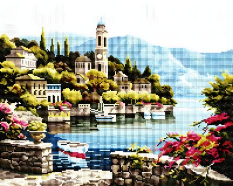 Алмазна мозаїка ColorArt Чарівне узбережжя 40х50 см SP034