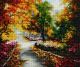 Алмазна мозаїка 40х50 см "Кольорова осінь" ColorArt SP041