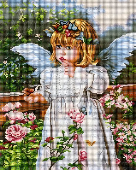 Алмазна мозаїка Чарівне янголятко 40х50 см ColorArt SP040 Алмазна мозаїка Чарівне янголятко 40х50 см ColorArt SP040