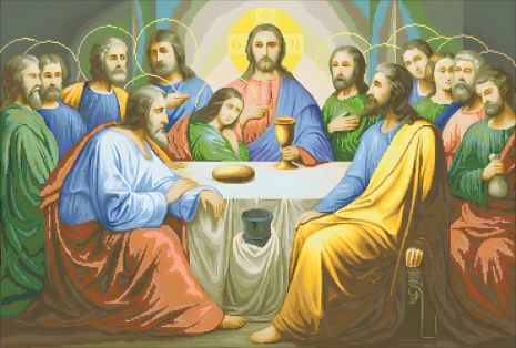 Ікона Таємна вечеря 40х50 см ColorArt SP029 алмазна мозаїка Ікона Таємна вечеря 40х50 см ColorArt SP029 алмазна мозаїка