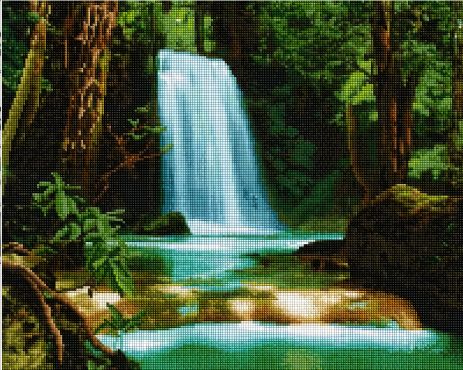 Мозаїка алмазна, Водоспад, 40х50 см, ColorArt SP030