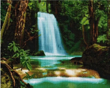 Алмазная картина Водопад 40х50 см ColorArt SP030