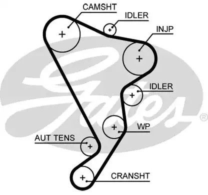 Ремінь ГРМ Crafter 2.5TDI 06-, GATES (5661XS)