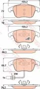 Дискові гальмівні колодки Audi A4/A5 F 08, TRW (GDB1814)