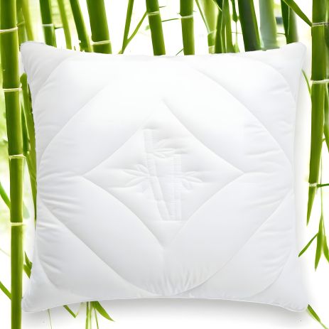 Подушка Bamboo IDEIA бамбуковая с двумя чехлами на молнии 70х70 см (8-29967) для комфортного сна Подушка Bamboo IDEIA бамбуковая с двумя чехлами на молнии 70х70 см (8-29967) для комфортного сна