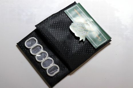 Шторка для ванної 180x180 см чорна (однотонна)