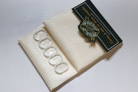 Ванновая шторка 180x180 см, однотонная, молочно-белая