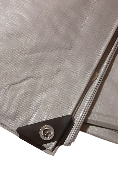 Польський тент Пландека Тарпаулін 5x5м Super Mocna (160g/m2) з люверсами