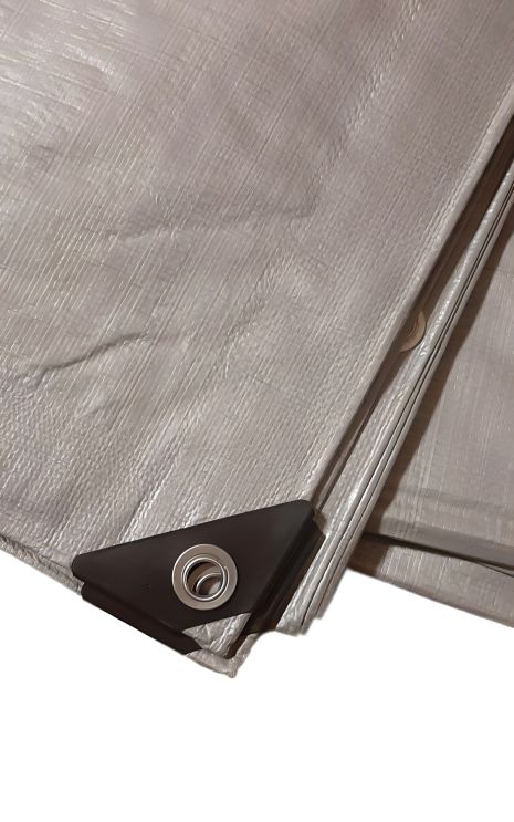 Защитный тент Пландека Тарпаулин 5x5 м (160 г/м2) с люверсами, Польша (Wimar)