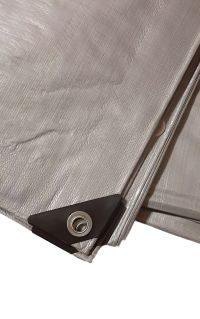 Защитный тент Пландека Тарпаулин 5x5 м (160 г/м2) с люверсами, Польша (Wimar)